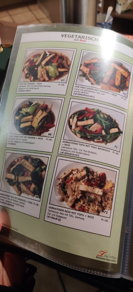 Thai Imbiss Restaurant Sarganserhof Photo Menu 6