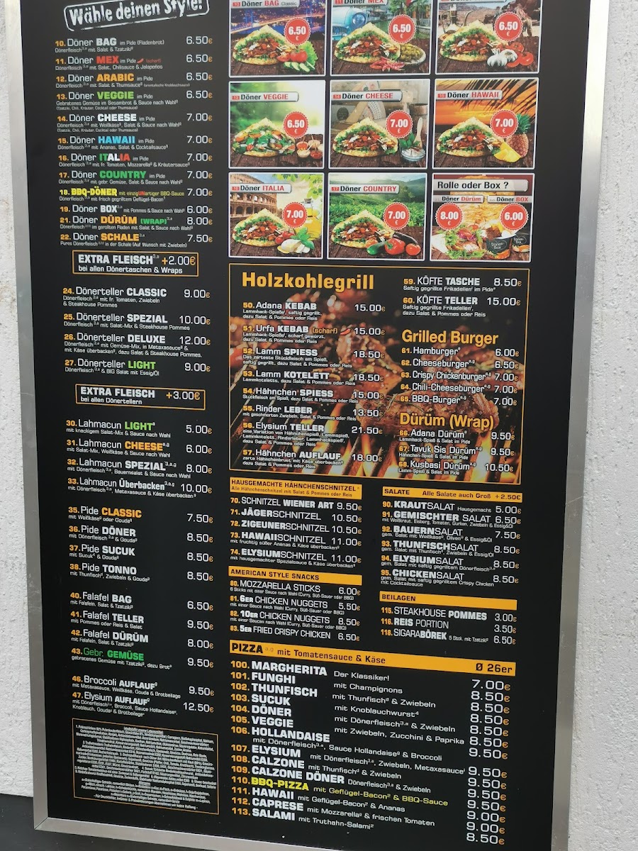 Elysium Home of the BBQ-Döner Photo Menu 6