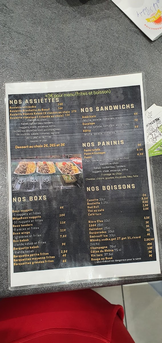 Roanne Kebab Photo Menu 2