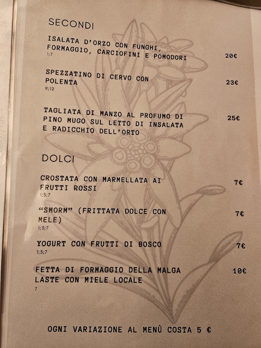 Stua sa Laste dai Cenci Photo Menu 1