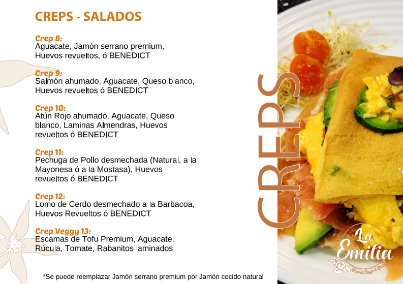 La Emilia Brunch & Drunch Photo Menu 1