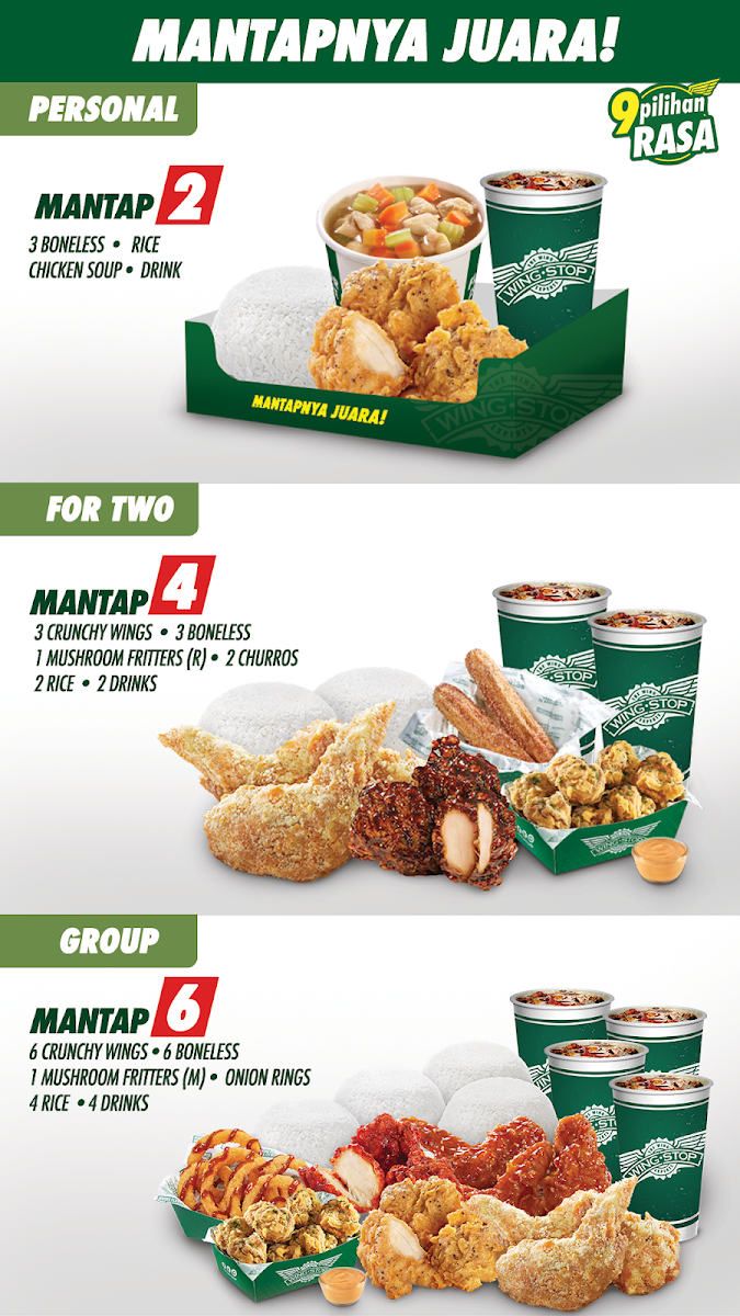 Wingstop 15th Park Kemang Photo Menu 1