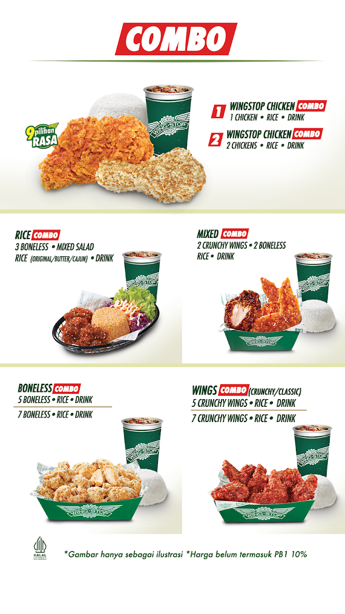 Wingstop 15th Park Kemang Photo Menu 3