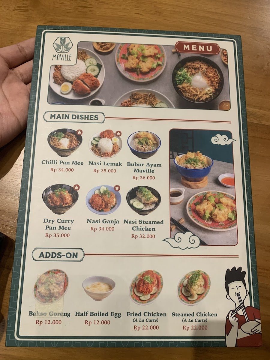 Maville Restaurant Photo Menu 2