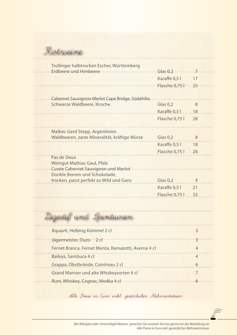 Klassenzimmer - Restaurant in Hammoor bei Hamburg Photo Menu 3