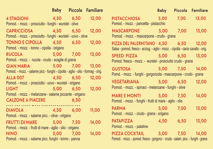 Pizzeria del Corso Photo Menu 2