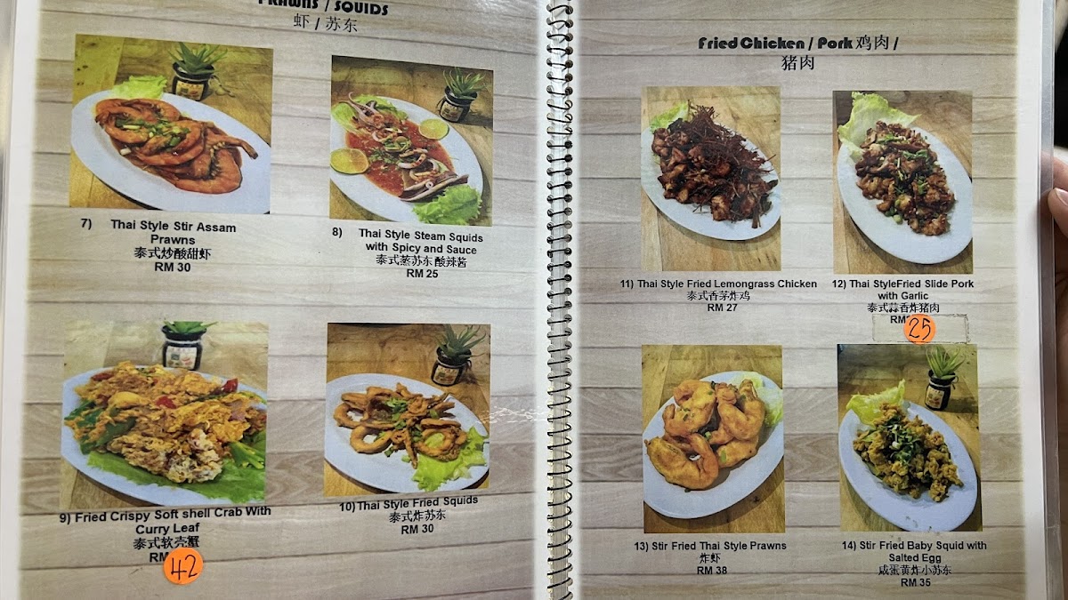 Pachem Thai Food Photo Menu 1