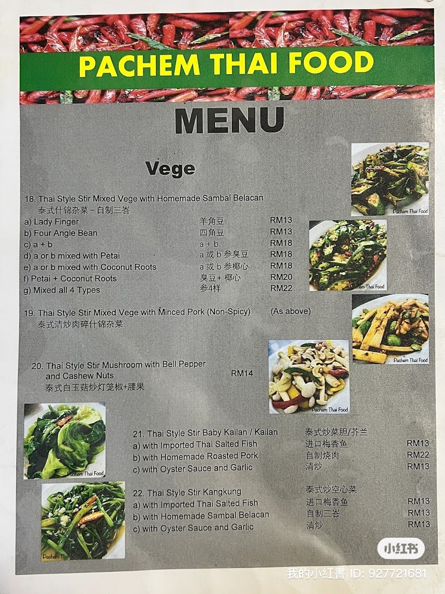 Pachem Thai Food Photo Menu 4
