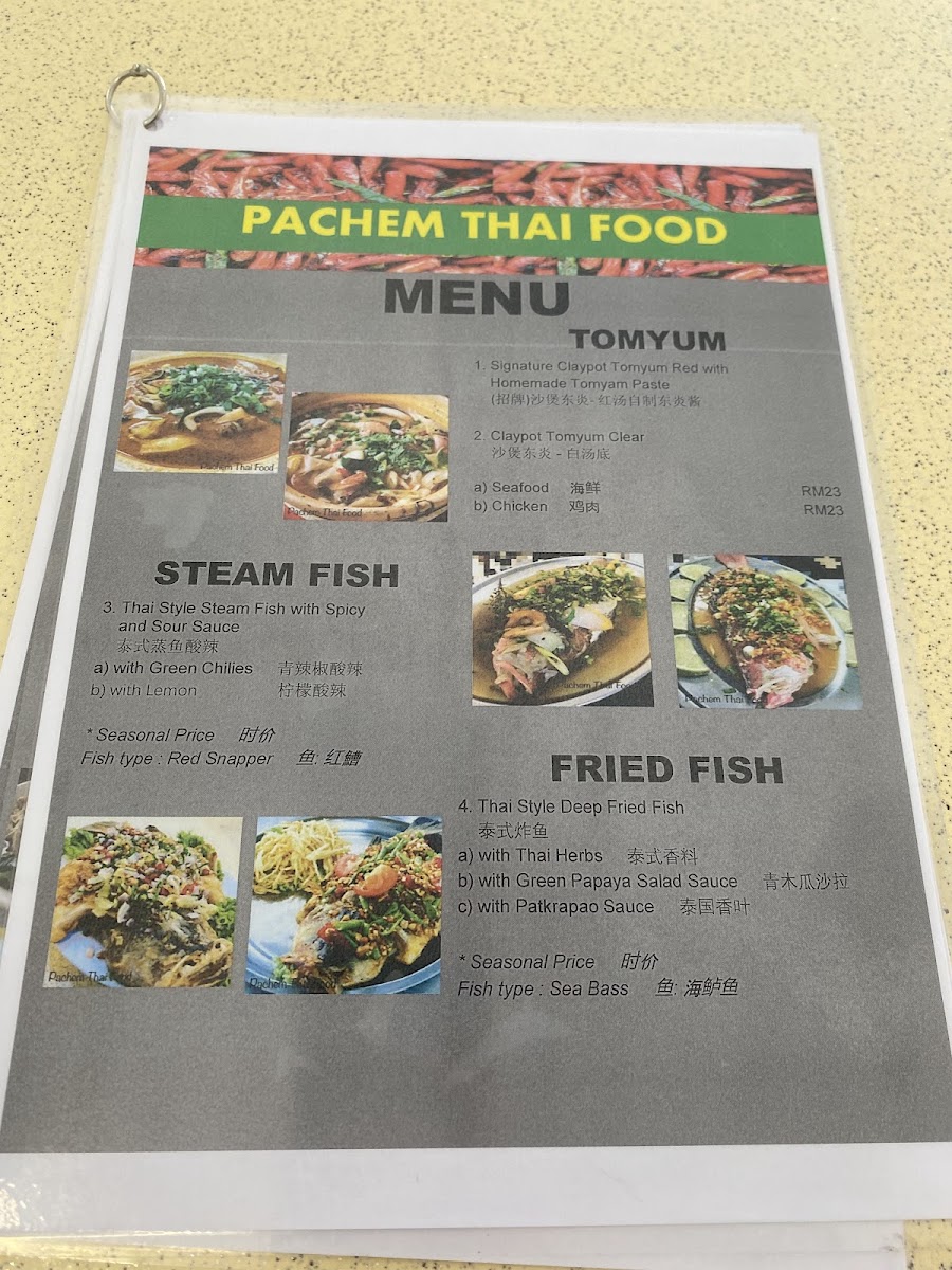 Pachem Thai Food Photo Menu 7