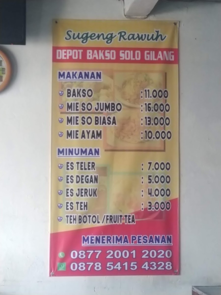 Bakso Solo 'Gilang' Photo Menu 6