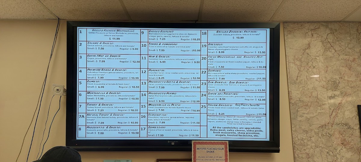 Italian Corner Photo Menu 3