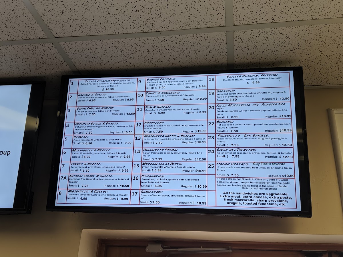 Italian Corner Photo Menu 5