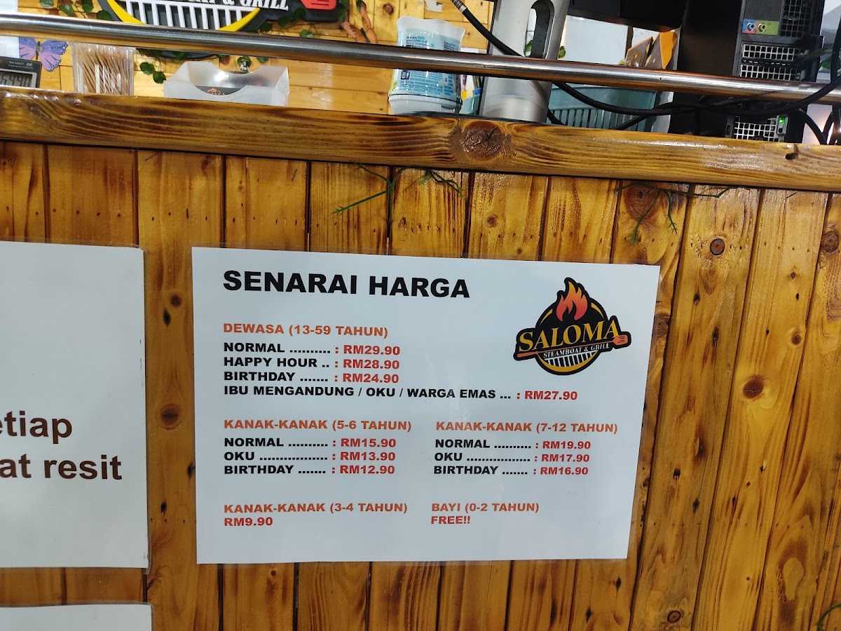 Saloma Steamboat & Grill Tambun Photo Menu 2