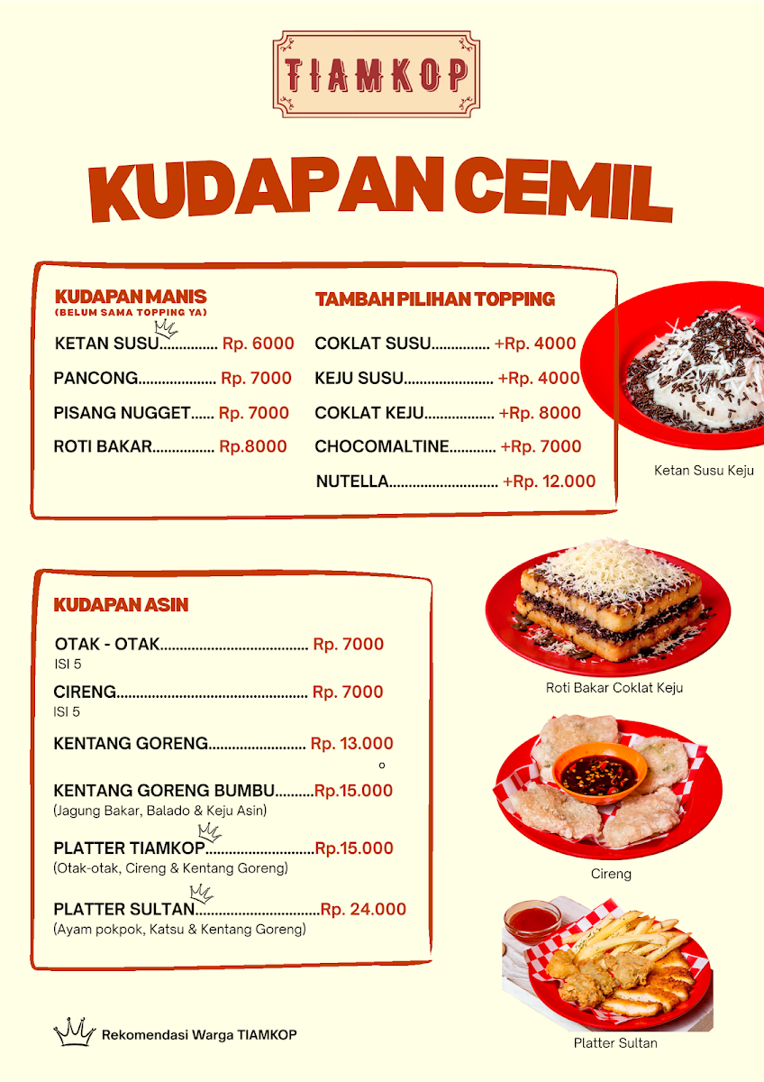 Warkop Tiamkop Photo Menu 1