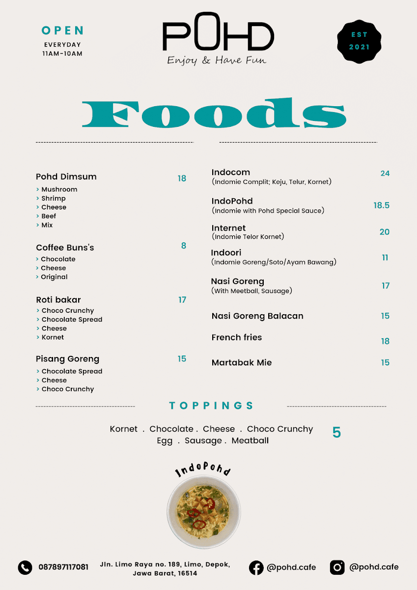 POHD Cafe Photo Menu 3