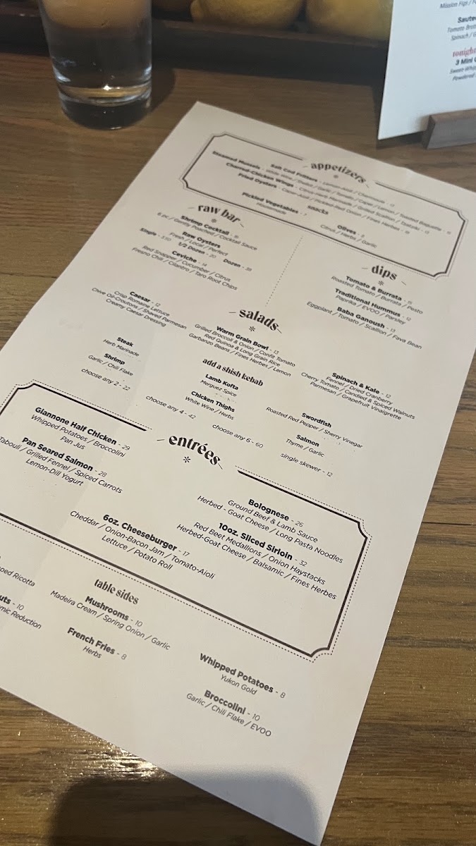 The Bluebird Bar Photo Menu 7