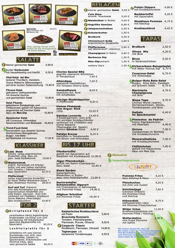 Steakhaus Füssen & Tapas Bar Photo Menu 3