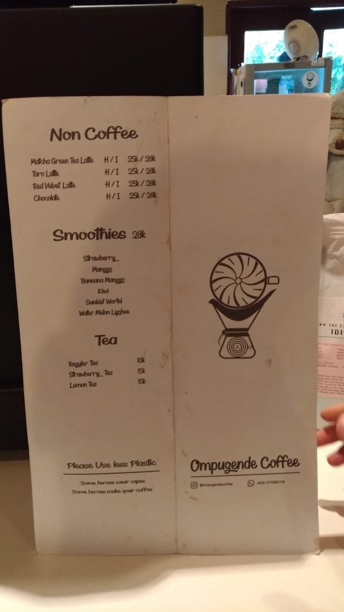 Ompu Gende Coffee Photo Menu 3