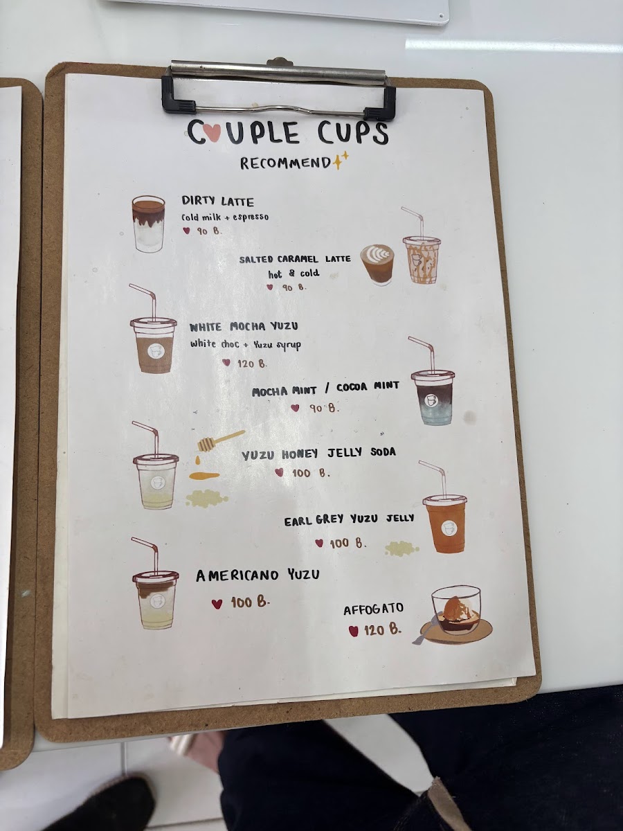 Couple Cups Photo Menu 10