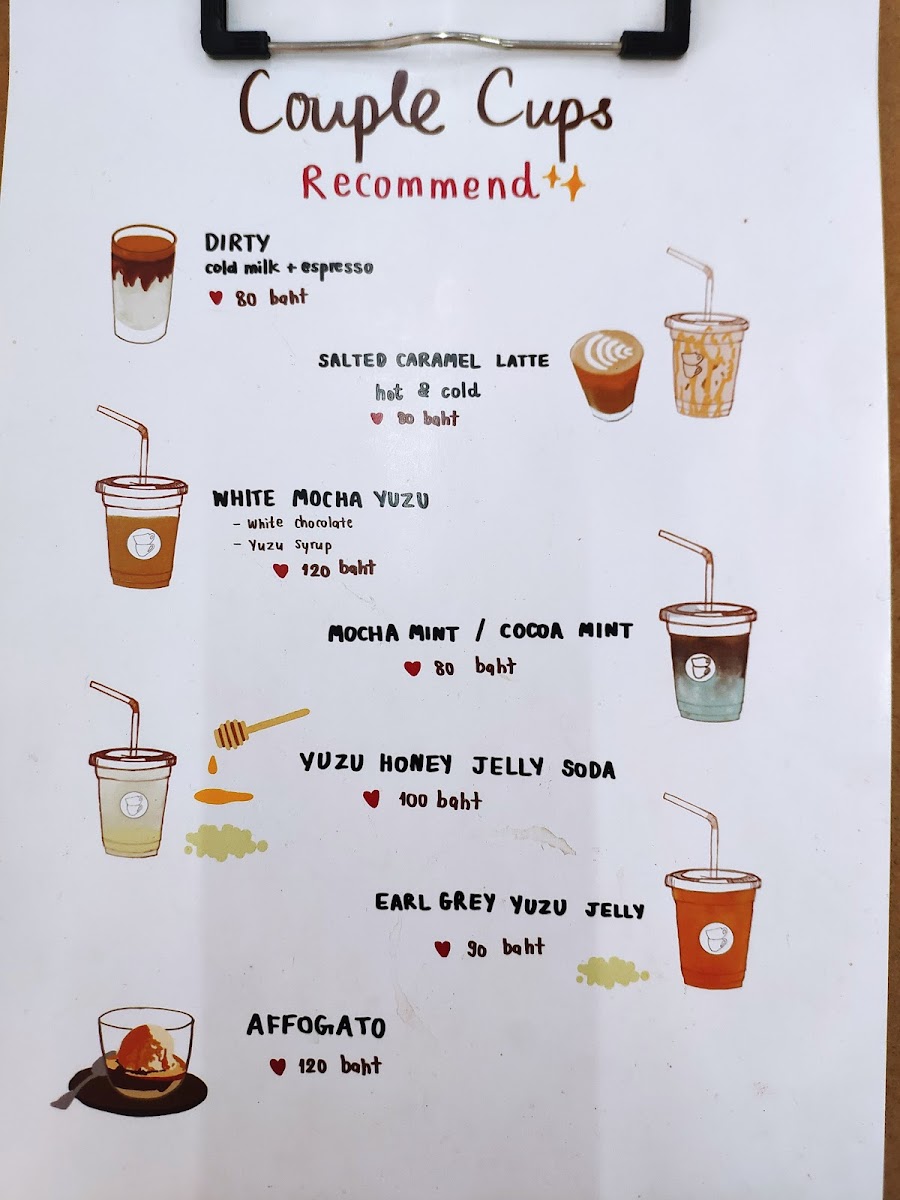 Couple Cups Photo Menu 4