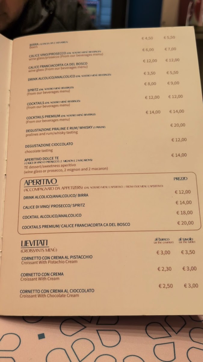 TE cioccolateria - TE Caffè Photo Menu 1