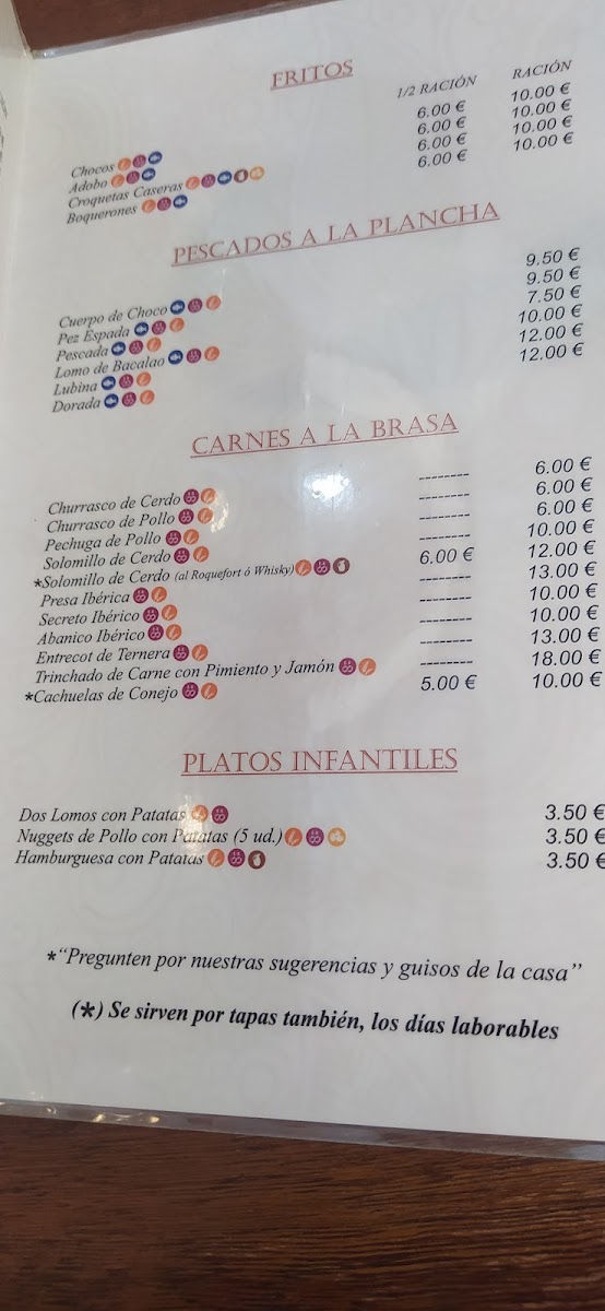 Casino de la Paz Photo Menu 10