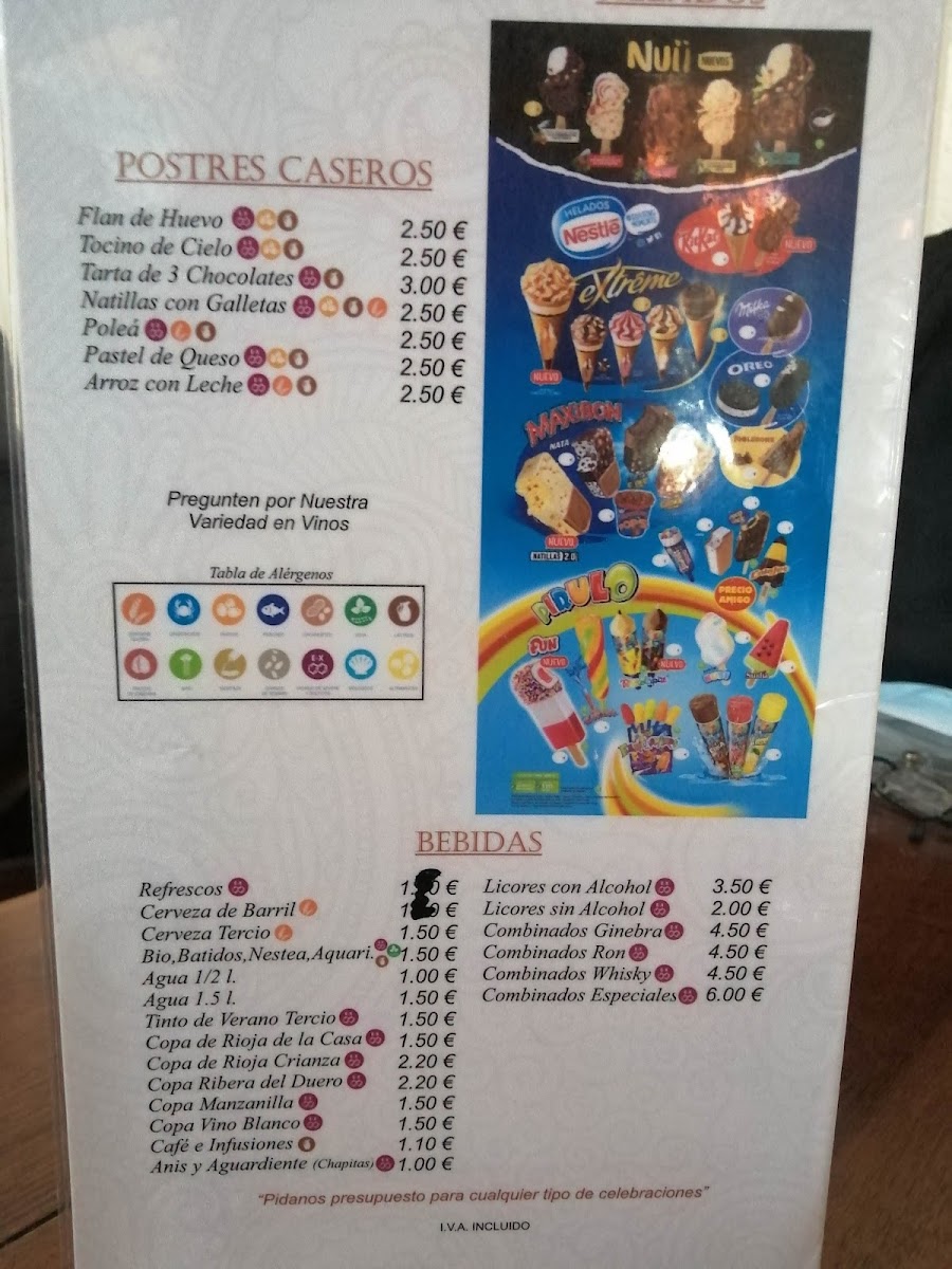 Casino de la Paz Photo Menu 4