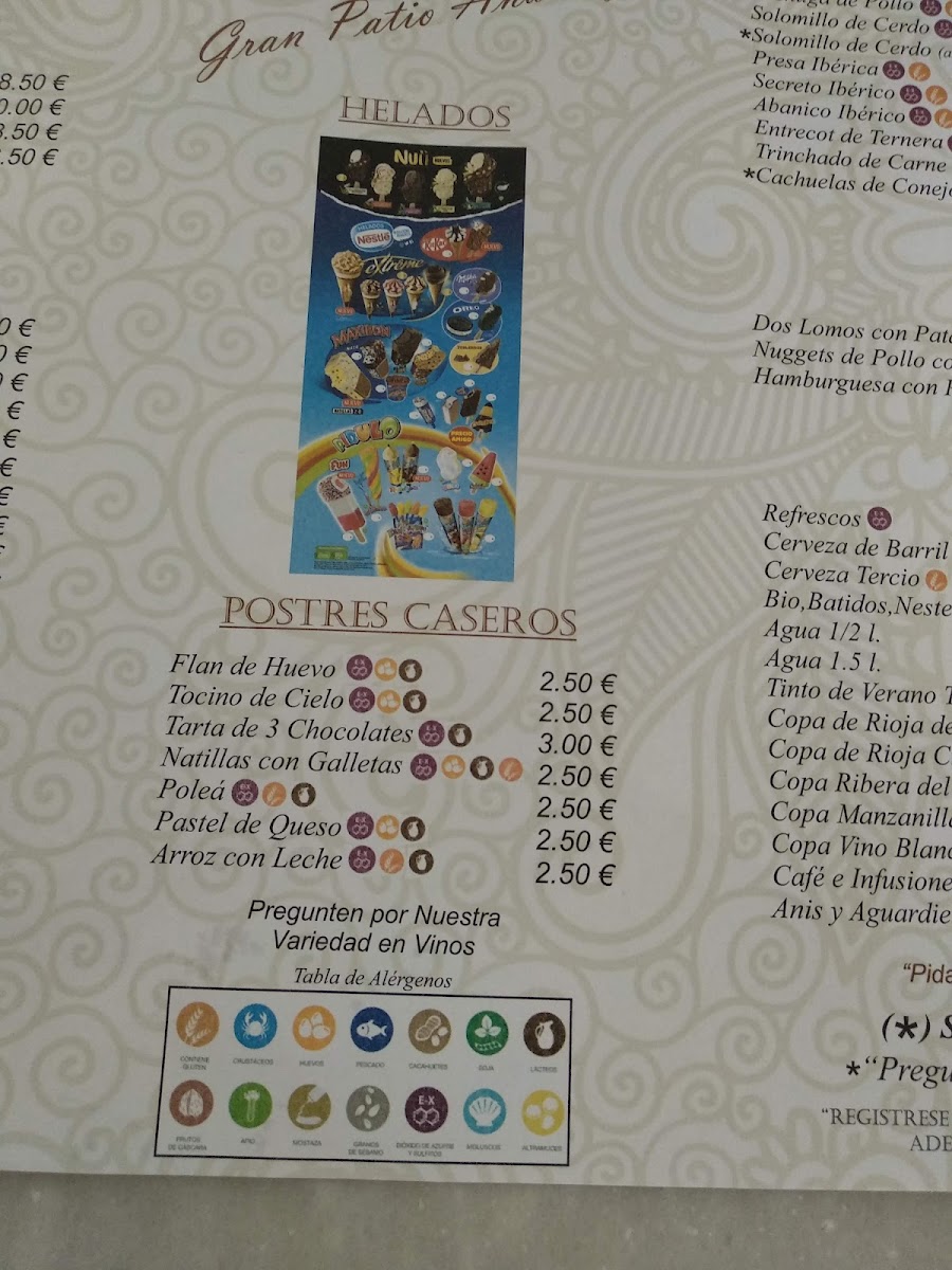 Casino de la Paz Photo Menu 9