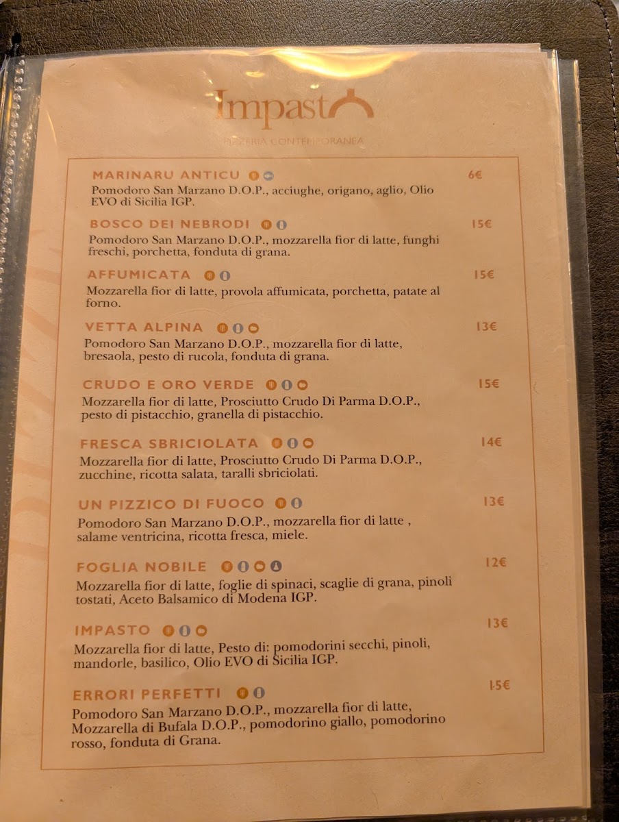 Impasto Pizzeria Contemporanea Photo Menu 9
