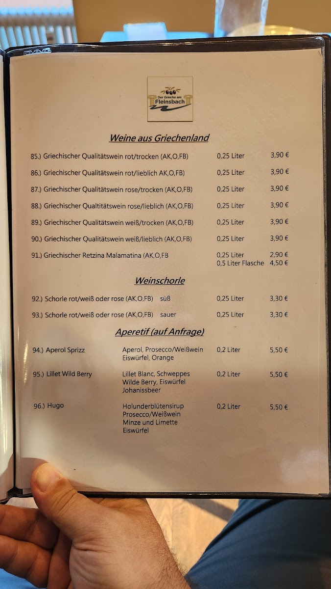 Der Grieche am Fleinsbach Filderstadt Photo Menu 9