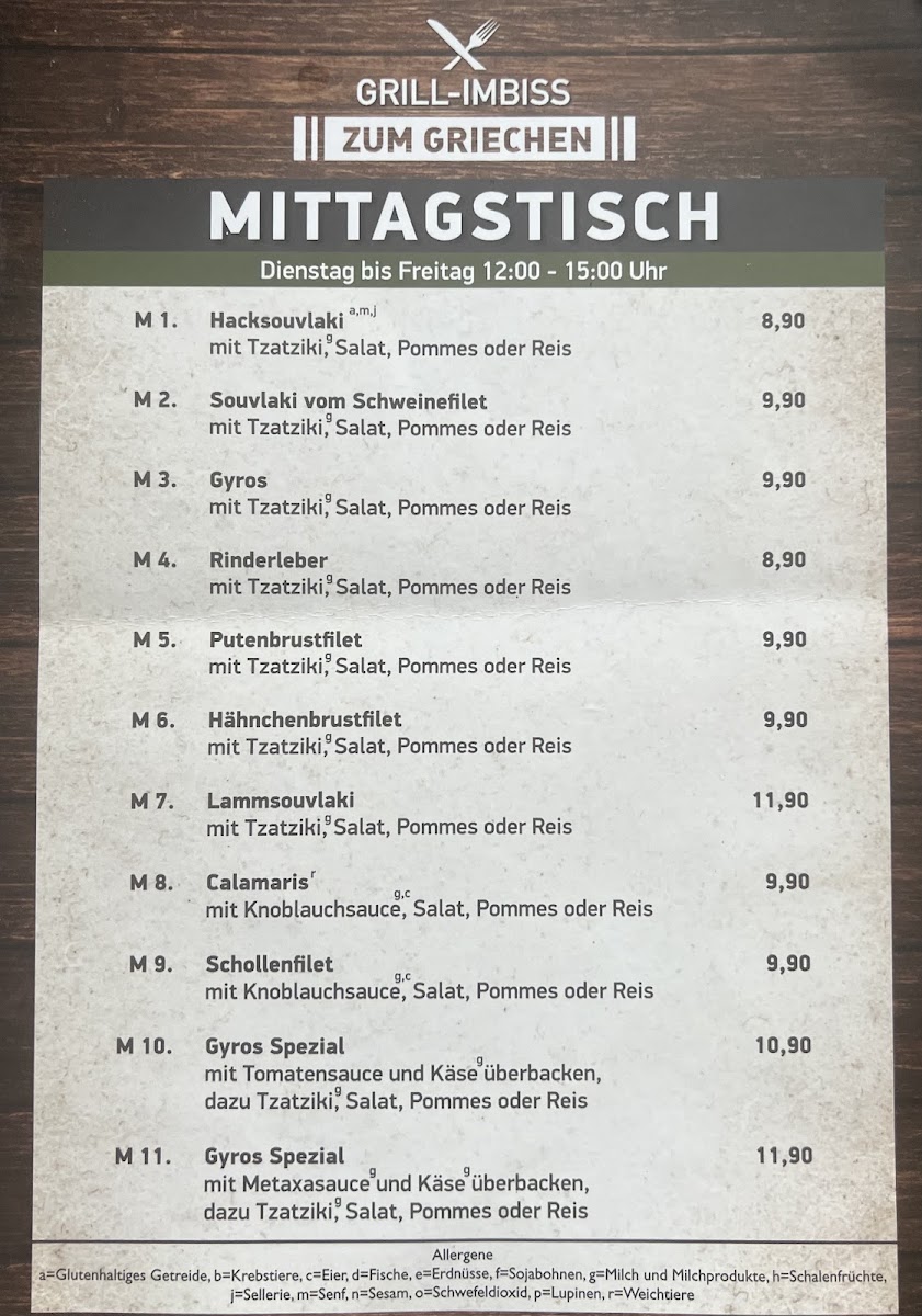 Zum Griechen Photo Menu 10
