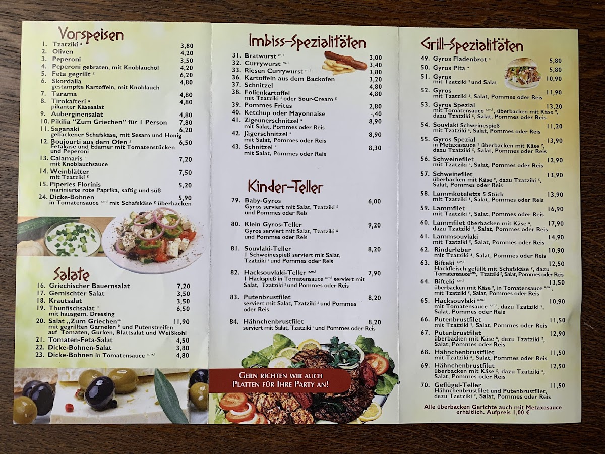 Zum Griechen Photo Menu 4