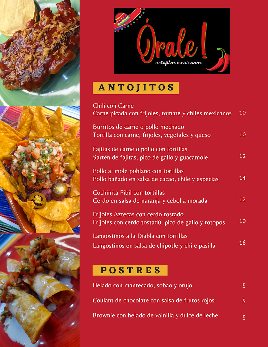 Órale Antojitos Mexicanos Photo Menu 9