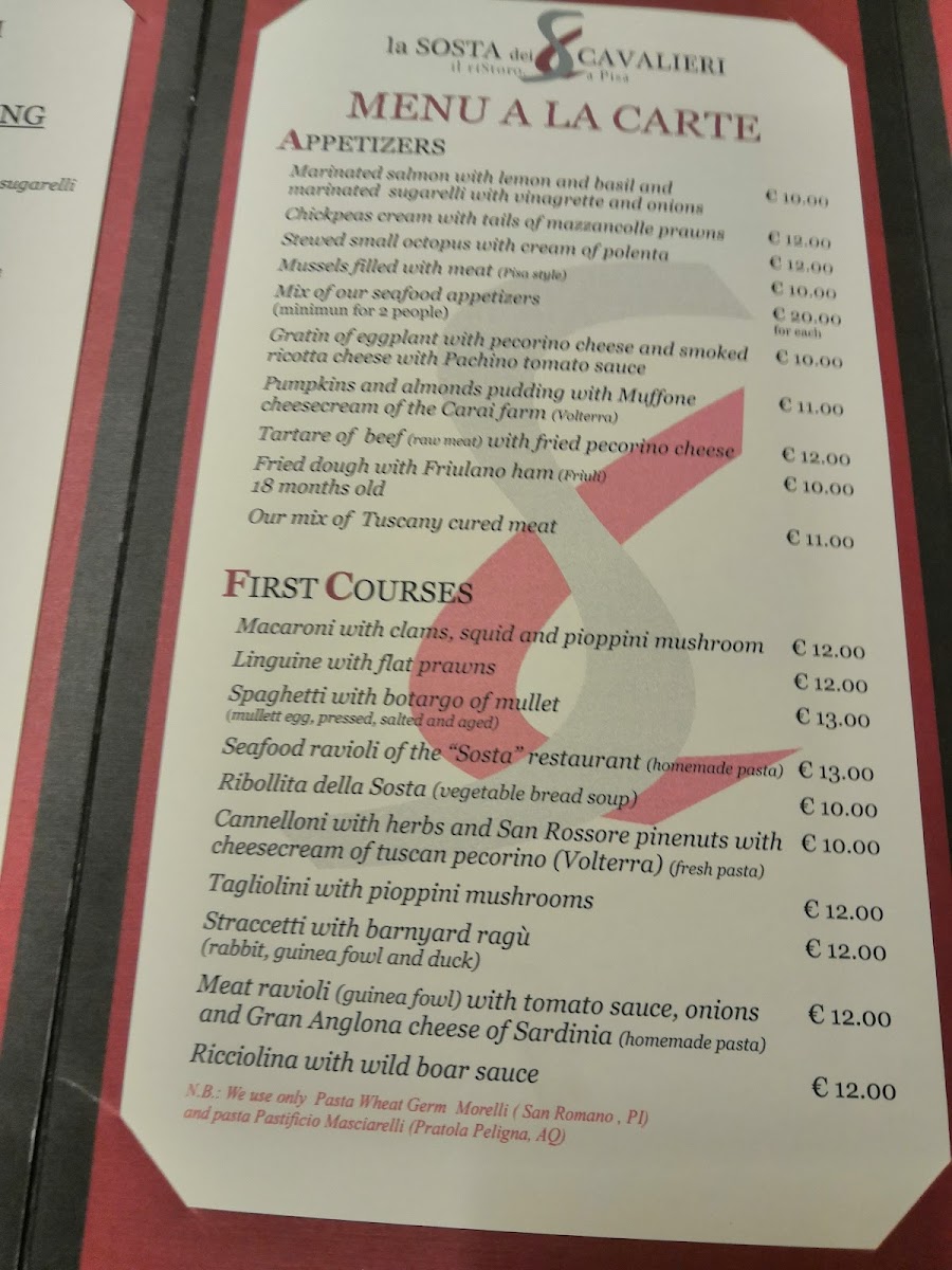 Ristorante La Sosta Photo Menu 10