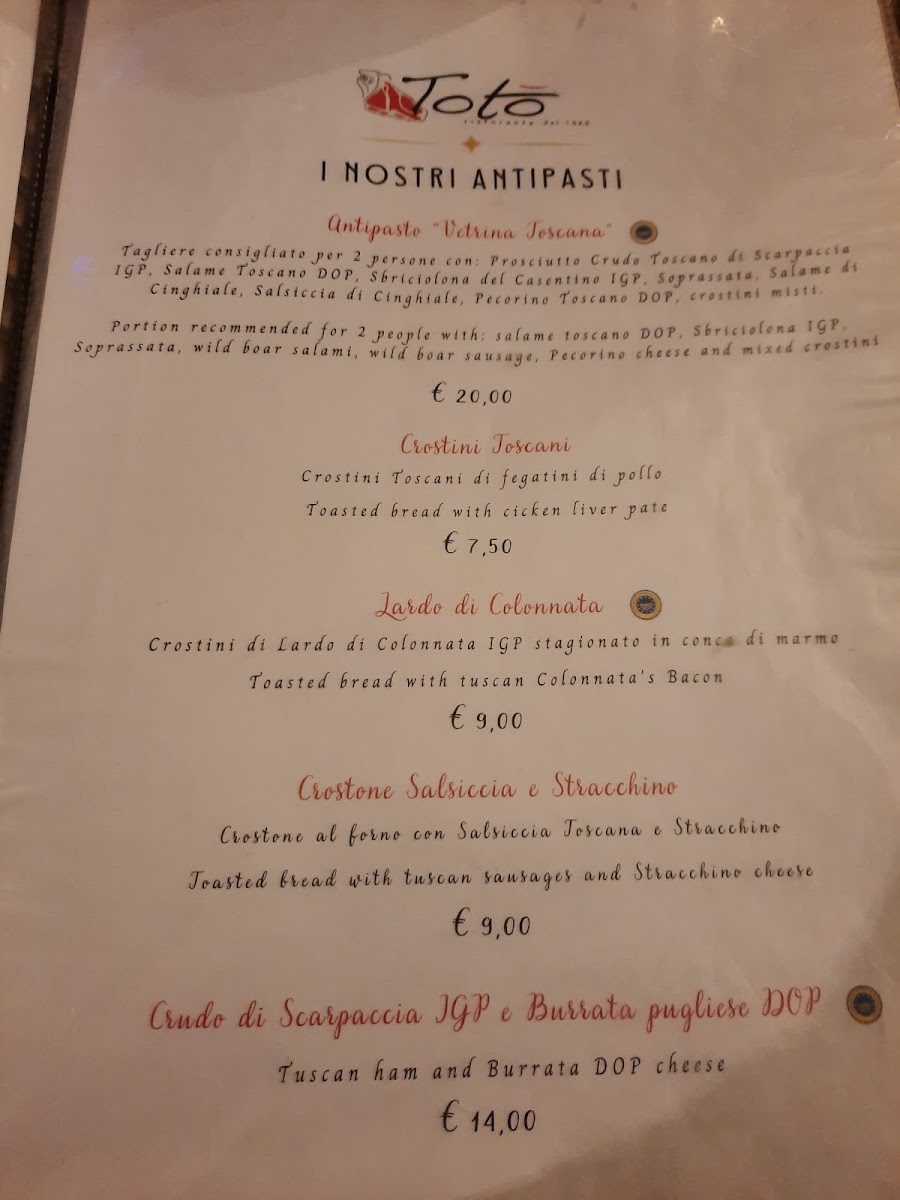 Ristorante Toto' Photo Menu 10
