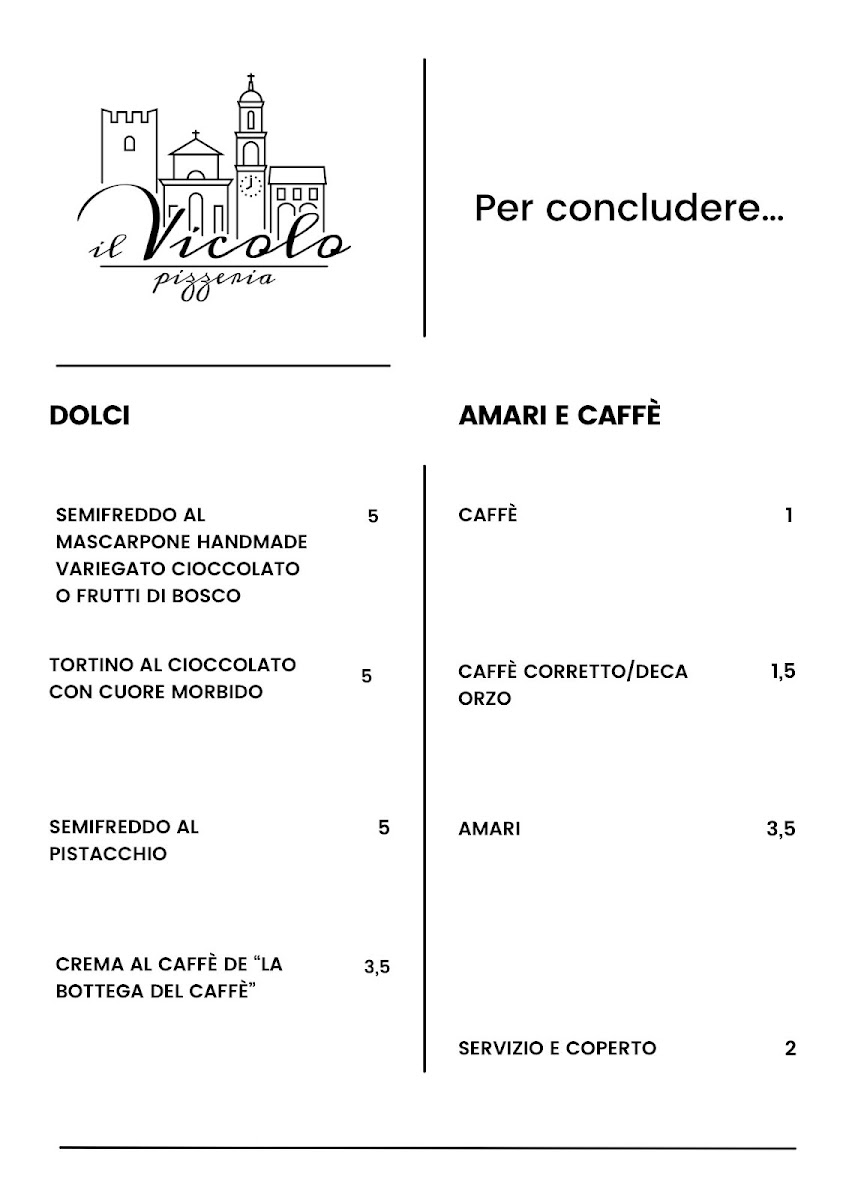 IL VICOLO Pizzeria con cucina - Reggiolo - Photo Menu 3