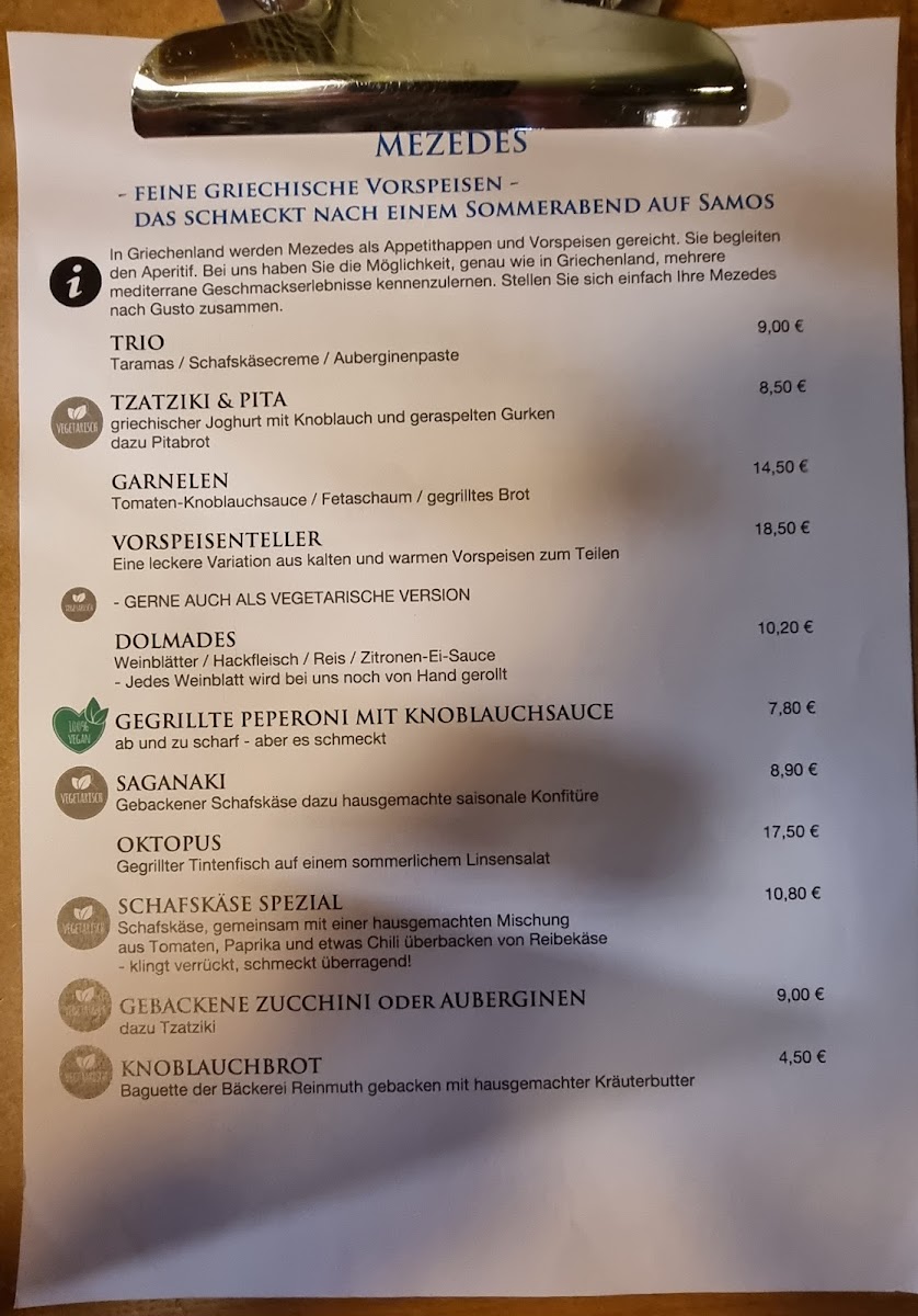 Kostas SVK-Restaurant Photo Menu 1