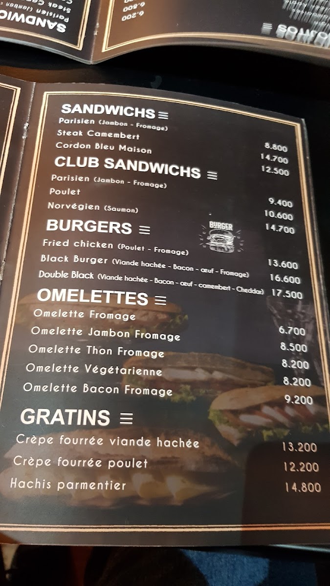 Black Box restaurant café Photo Menu 1