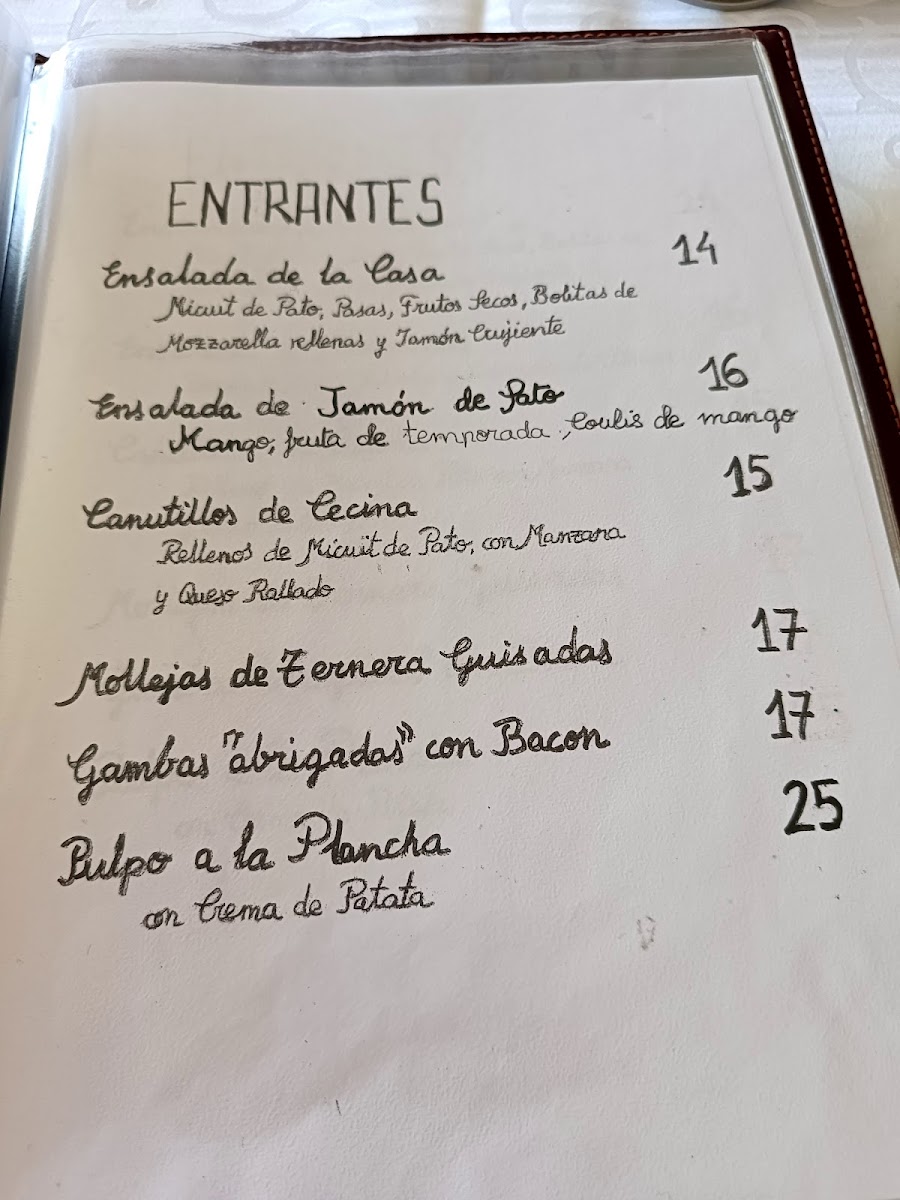 Restaurante Casa Tina Photo Menu 2