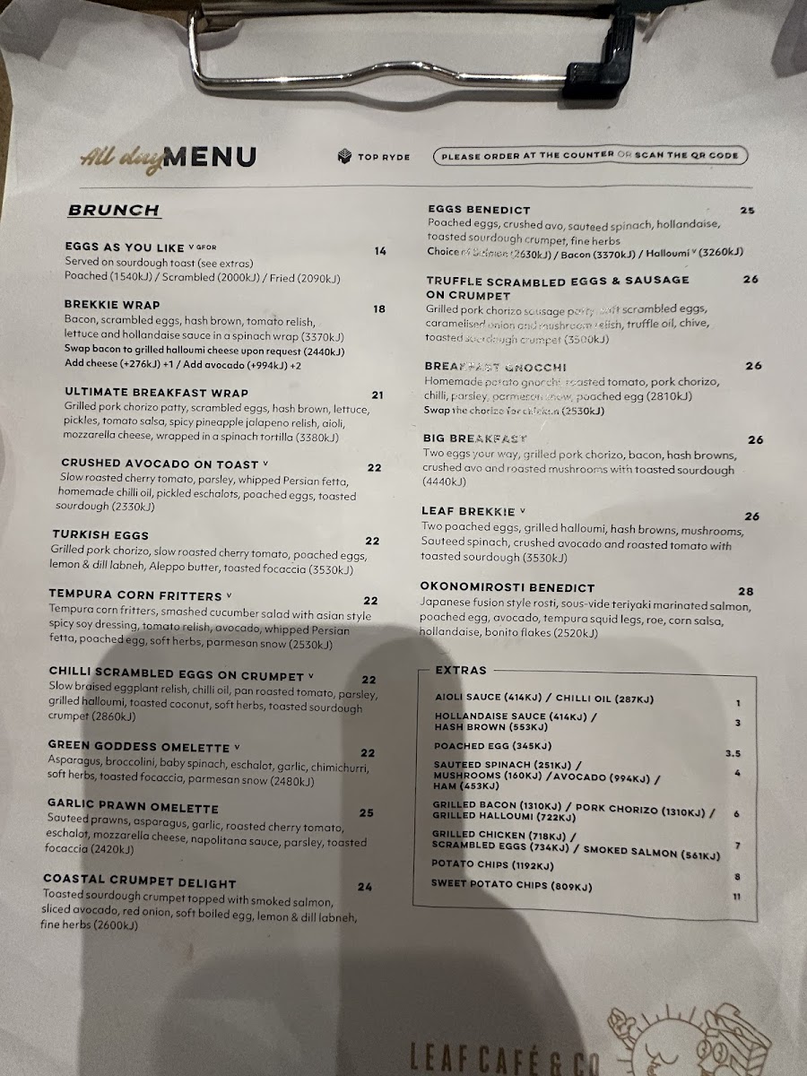 Leaf Cafe & Co Photo Menu 2