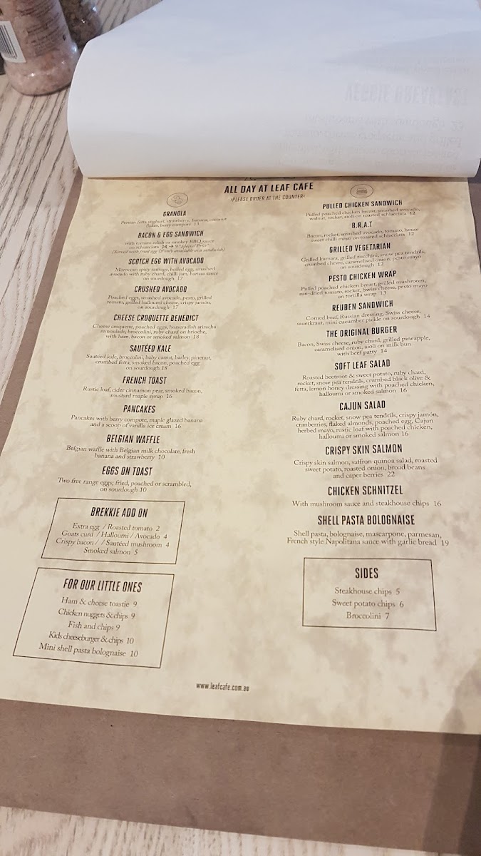 Leaf Cafe & Co Photo Menu 4