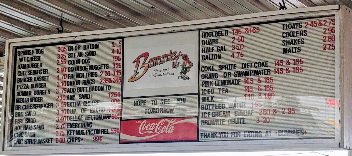 Bummie's Drive-In Photo Menu 5