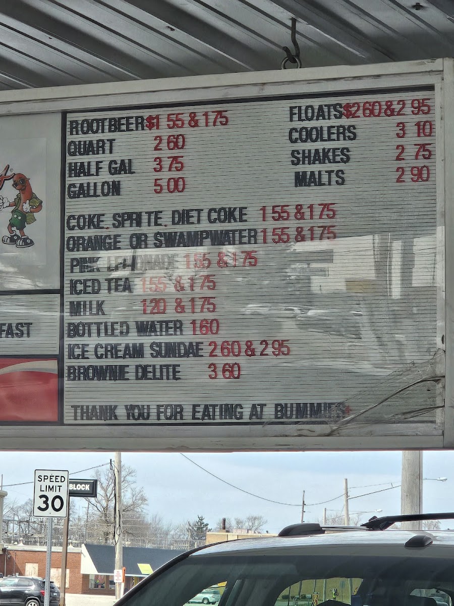 Bummie's Drive-In Photo Menu 6
