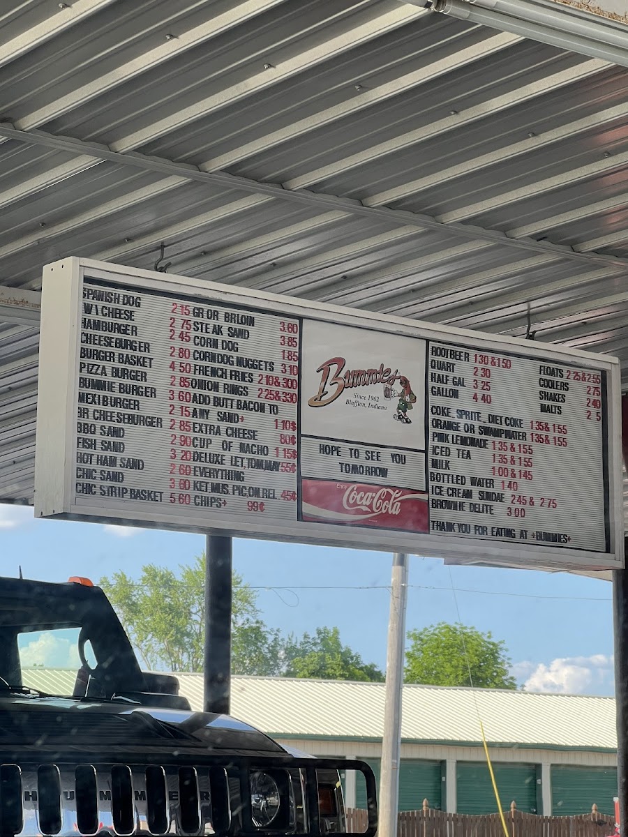 Bummie's Drive-In Photo Menu 8