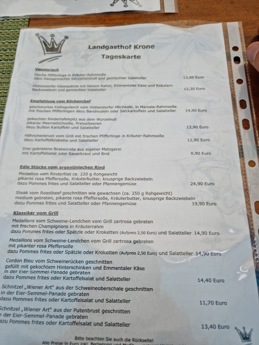 Landgasthof Krone Photo Menu 7