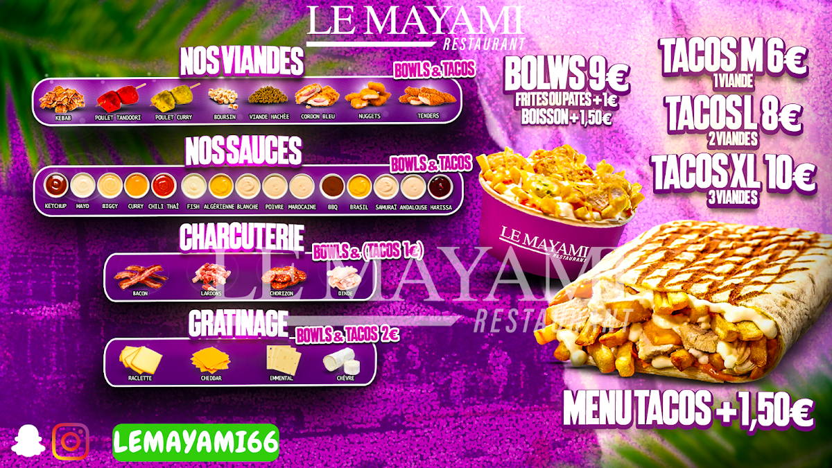 LE MAYAMI Photo Menu 2