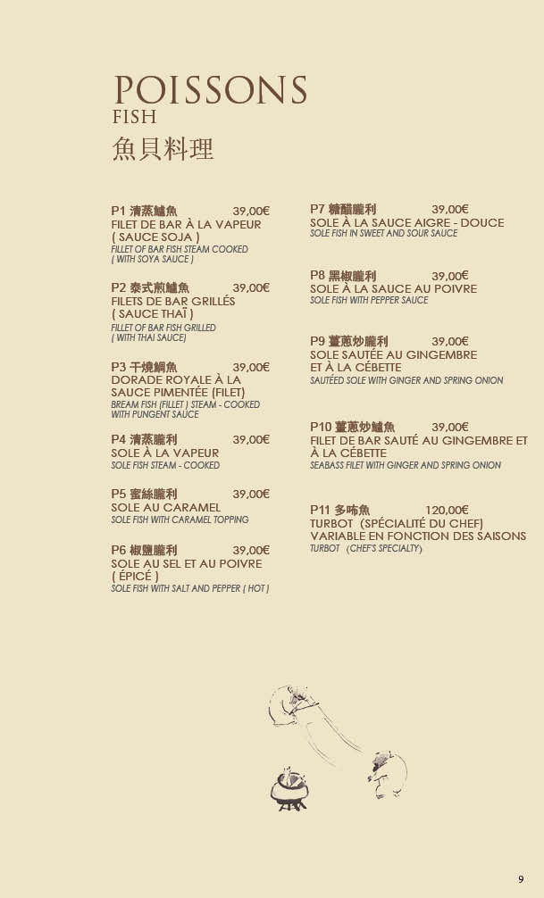 Chez Ly...Restaurant Photo Menu 5