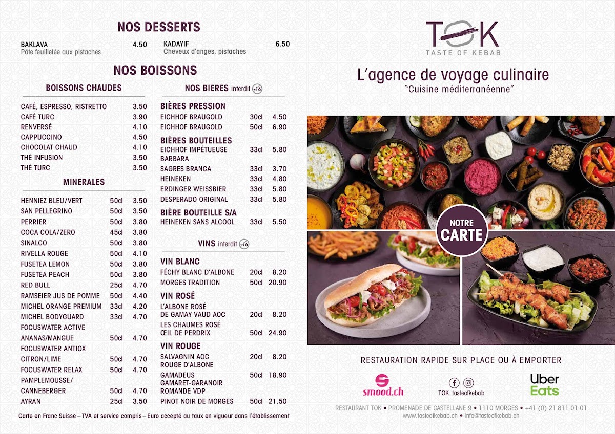 TOK | Tasty Ottoman Kitchen Photo Menu 1