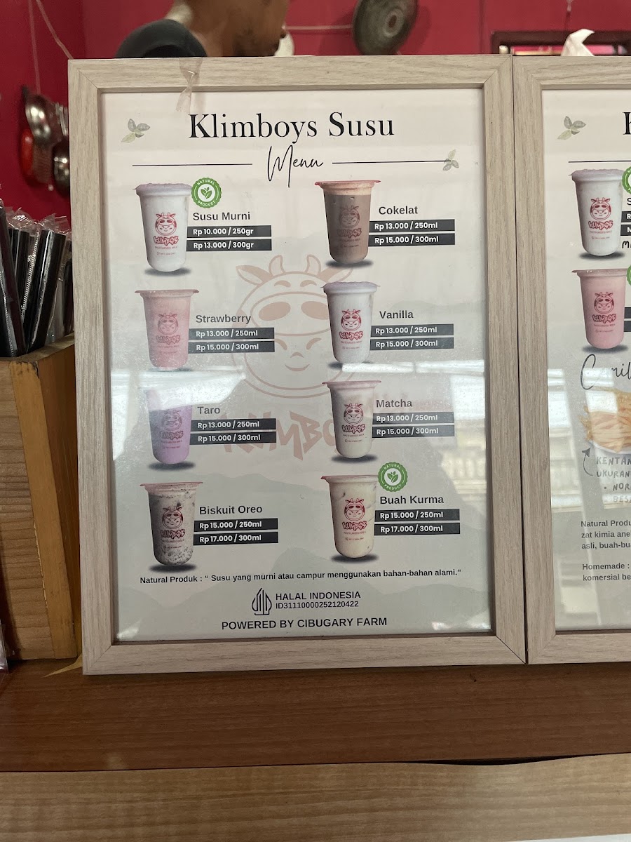 Klimboys Susu Segar Jagakarsa Photo Menu 5