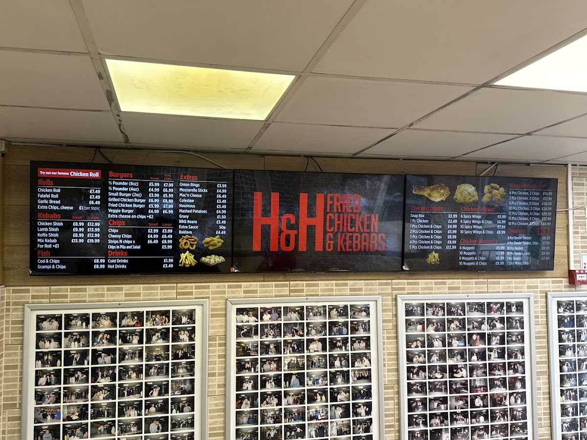 H&H Fried Chicken and Kebabs Photo Menu 1